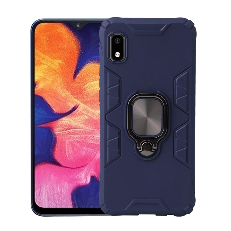 For Samsung Galaxy A10e Shockproof TPU Full Coverage Protective Case with 360 Degree Rotating Ring Holder