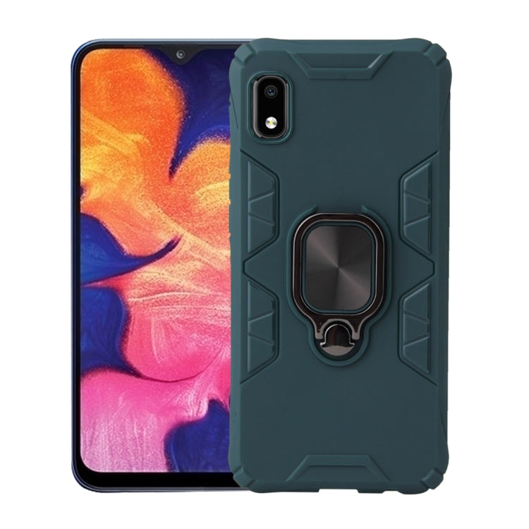 For Samsung Galaxy A10e Shockproof TPU Full Coverage Protective Case with 360 Degree Rotating Ring Holder