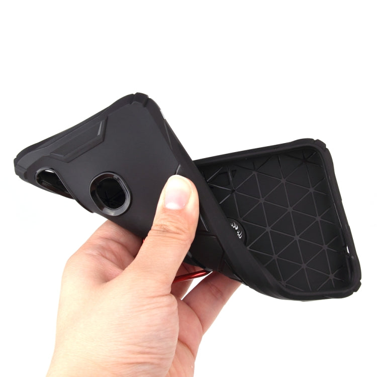 For Samsung Galaxy A20 / A30 Shockproof TPU Full Coverage Protective Case with 360 Degree Rotating Ring Holder