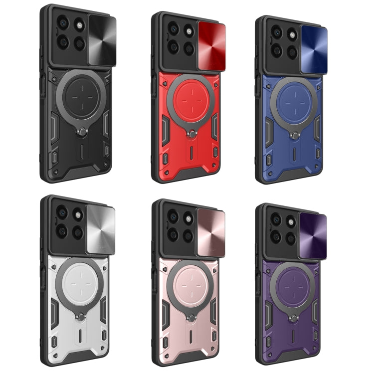 For Honor X8b CD Texture Sliding Camshield Magnetic Holder Phone Case