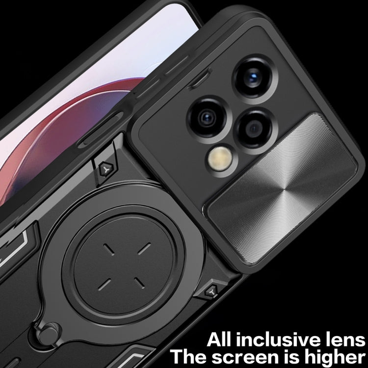 For Honor 200 Lite Global CD Texture Sliding Camshield Magnetic Holder Phone Case