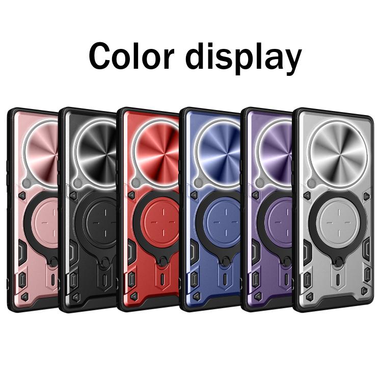 For Honor Magic7 Pro CD Texture Sliding Camshield Magnetic Holder Phone Case