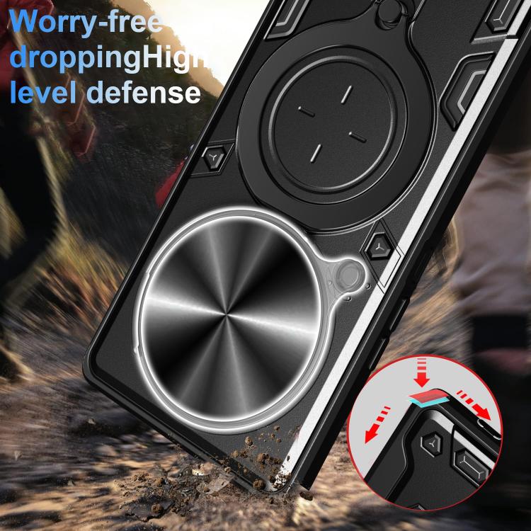 For Honor Magic7 Pro CD Texture Sliding Camshield Magnetic Holder Phone Case