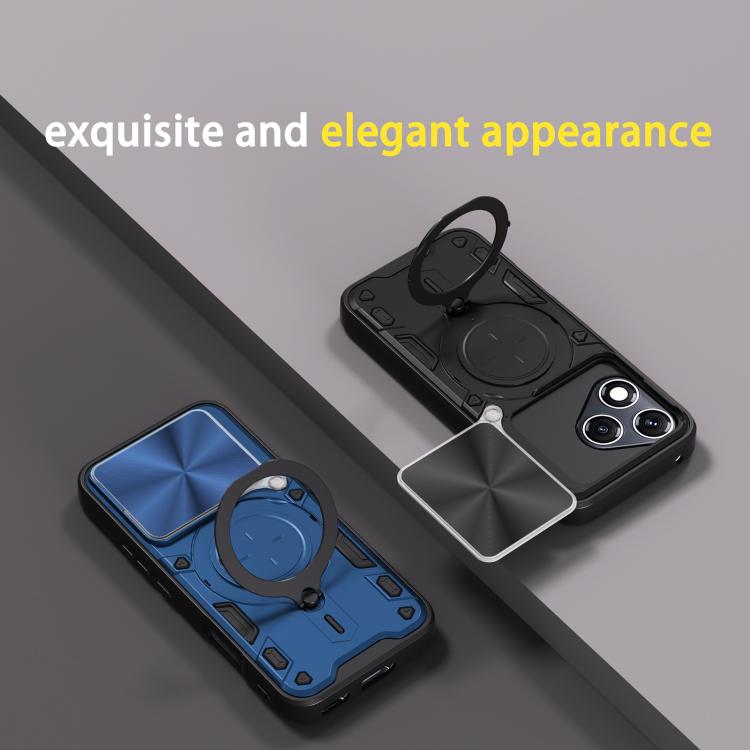 For Honor 400 Lite Global CD Texture Sliding Camshield Magnetic Holder Phone Case