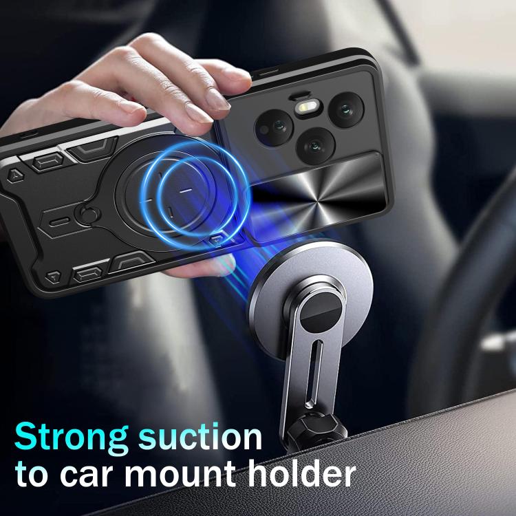 For Honor 400 Pro Global 160.8mm CD Texture Sliding Camshield Magnetic Holder Phone Case