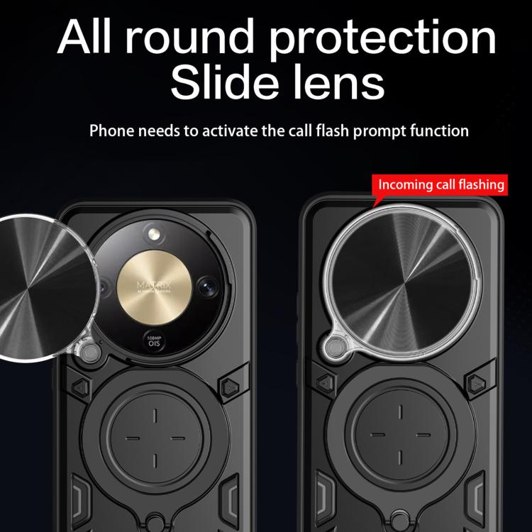 For Honor X9d 5G / X70 5G CD Texture Sliding Camshield Magnetic Holder Phone Case