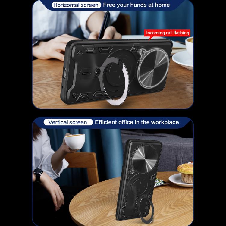 For Honor X9d 5G / X70 5G CD Texture Sliding Camshield Magnetic Holder Phone Case