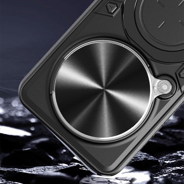 For Honor Magic8 Pro 5G CD Texture Sliding Camshield Magnetic Holder Phone Case
