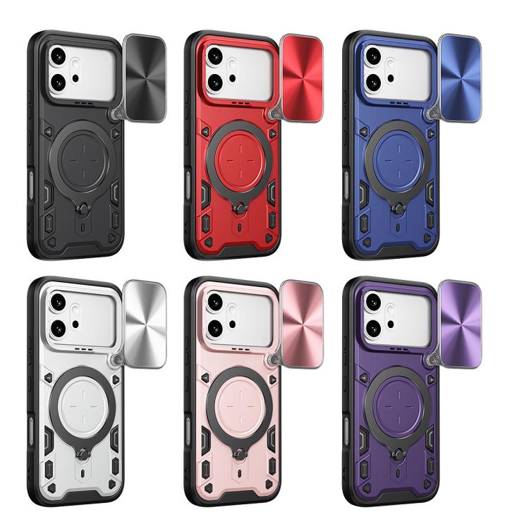For Honor 600 / 600 Pro Global CD Texture Sliding Camshield Magnetic Holder Phone Case