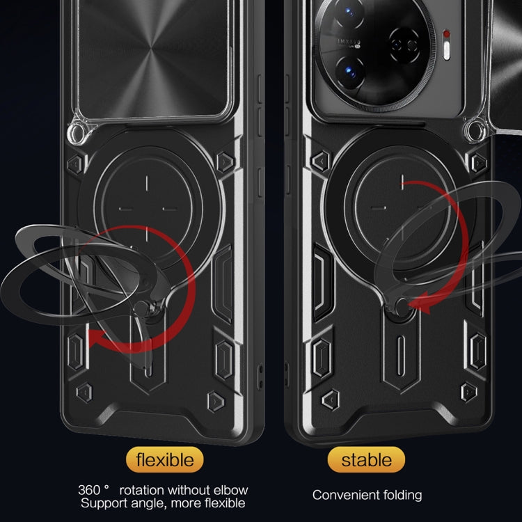 For Tecno Camon 30 Pro 5G CD Texture Sliding Camshield Magnetic Holder Phone Case