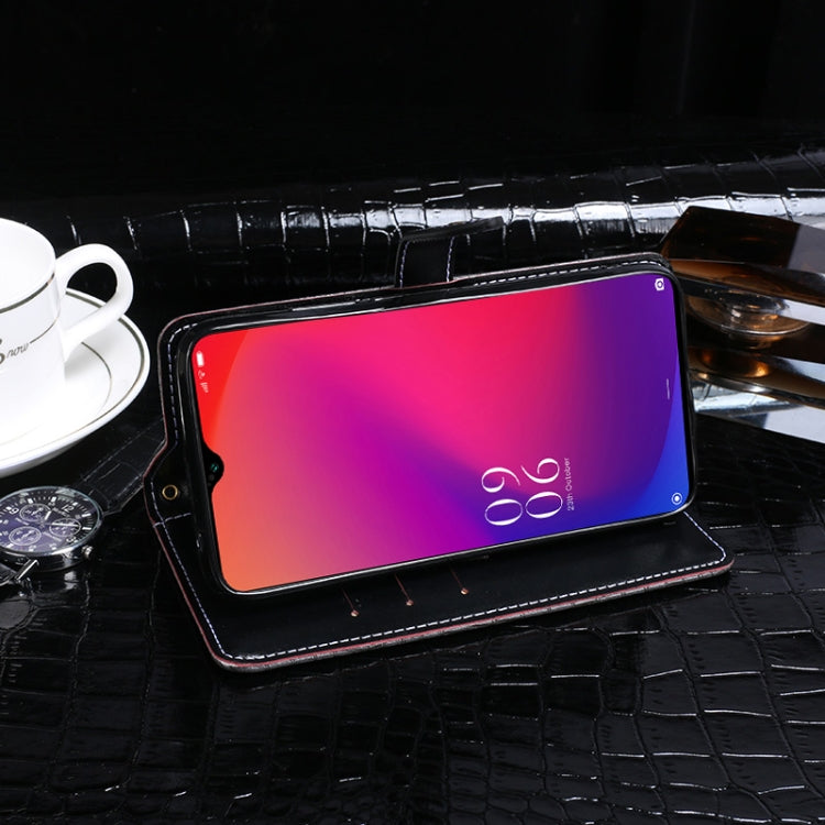 For DOOGEE X95 idewei Crocodile Texture Horizontal Flip Leather Case with Holder & Card Slots & Wallet