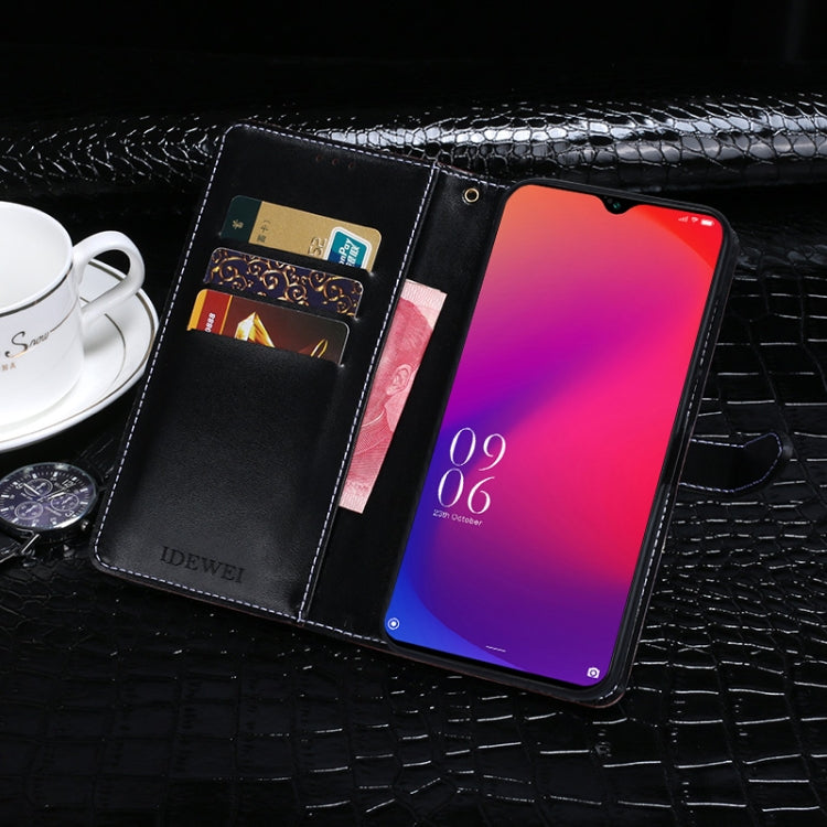 For DOOGEE X95 idewei Crocodile Texture Horizontal Flip Leather Case with Holder & Card Slots & Wallet