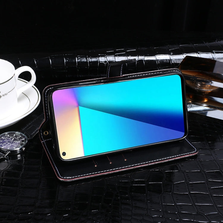 For Infinix Note 7 idewei Crocodile Texture Horizontal Flip Leather Case with Holder & Card Slots & Wallet