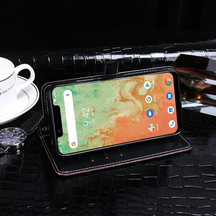 For Umidigi A3X idewei Crocodile Texture Horizontal Flip Leather Case with Holder & Card Slots & Wallet
