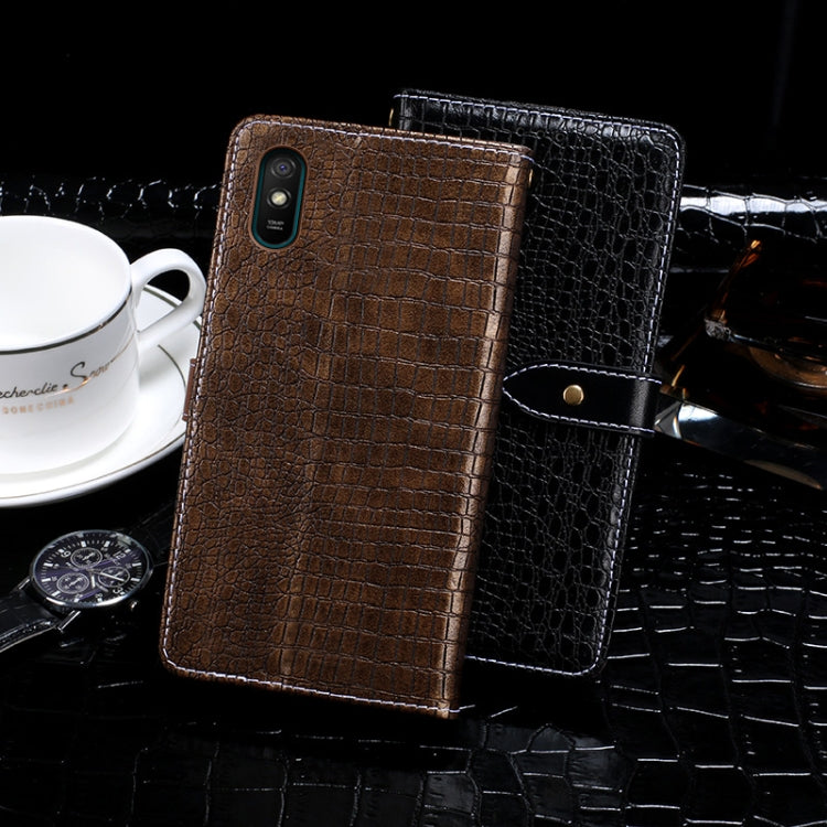 For Xiaomi Redmi 9A idewei Crocodile Texture Horizontal Flip Leather Case with Holder & Card Slots & Wallet