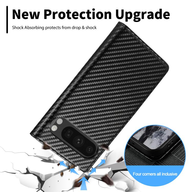 For Google Pixel 10 / 10 Pro LC.IMEEKE Carbon Fiber Leather Phone Case