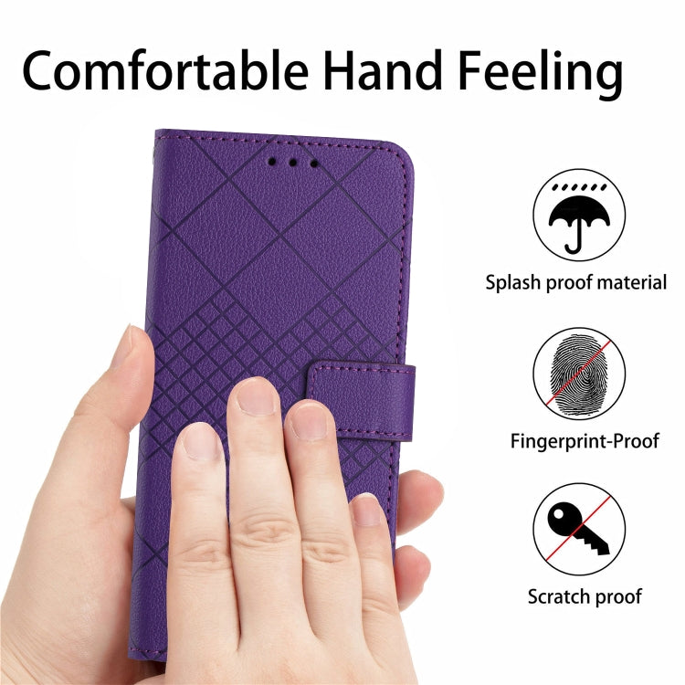 For Xiaomi Redmi 13 4G Global / 5G Global Rhombic Grid Texture Leather Phone Case