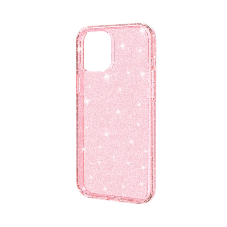 For iPhone 12 / 12 Pro Shockproof Terminator Style Glitter Powder Protective Case
