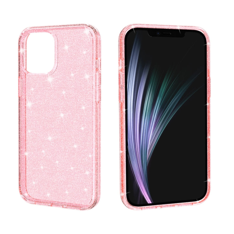 For iPhone 12 / 12 Pro Shockproof Terminator Style Glitter Powder Protective Case