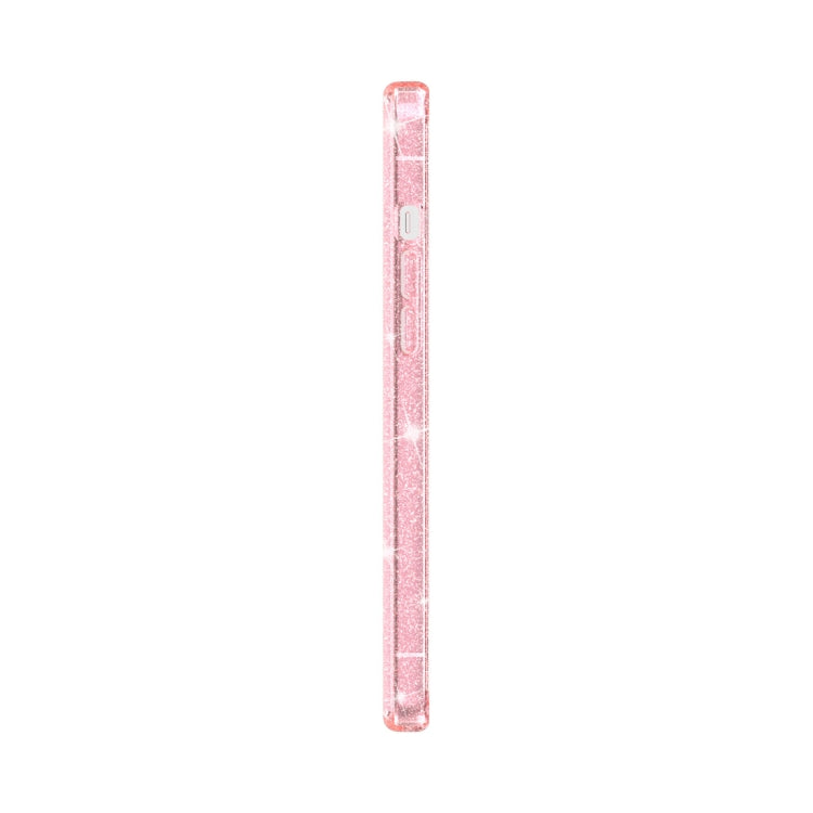 For iPhone 12 / 12 Pro Shockproof Terminator Style Glitter Powder Protective Case