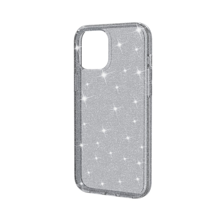 For iPhone 12 / 12 Pro Shockproof Terminator Style Glitter Powder Protective Case