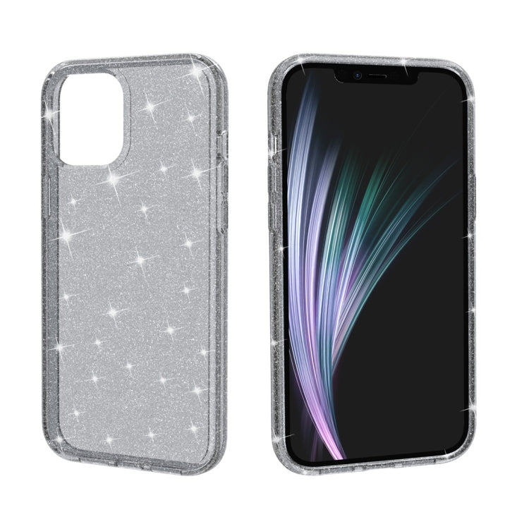For iPhone 12 / 12 Pro Shockproof Terminator Style Glitter Powder Protective Case