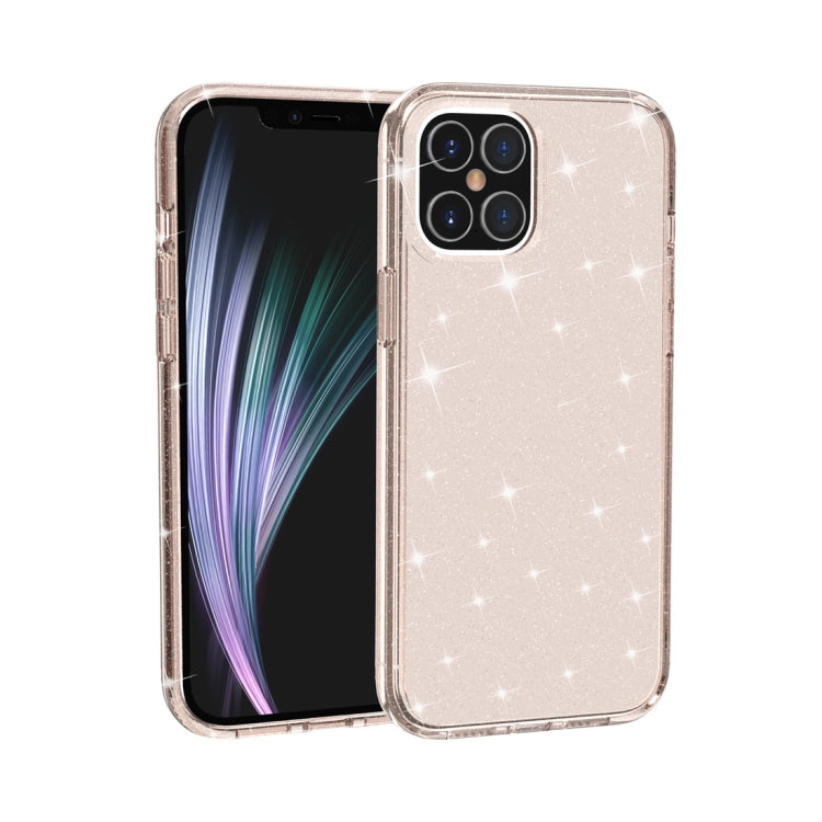For iPhone 12 / 12 Pro Shockproof Terminator Style Glitter Powder Protective Case