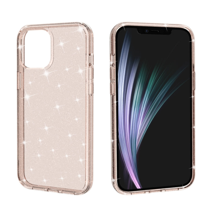 For iPhone 12 / 12 Pro Shockproof Terminator Style Glitter Powder Protective Case
