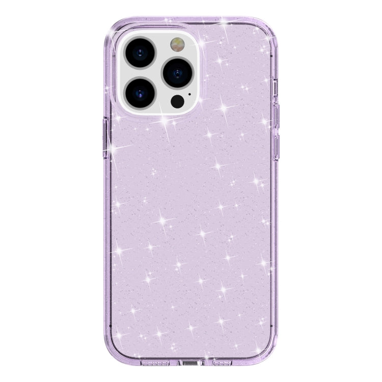 For iPhone 12 / 12 Pro Shockproof Terminator Style Glitter Powder Protective Case