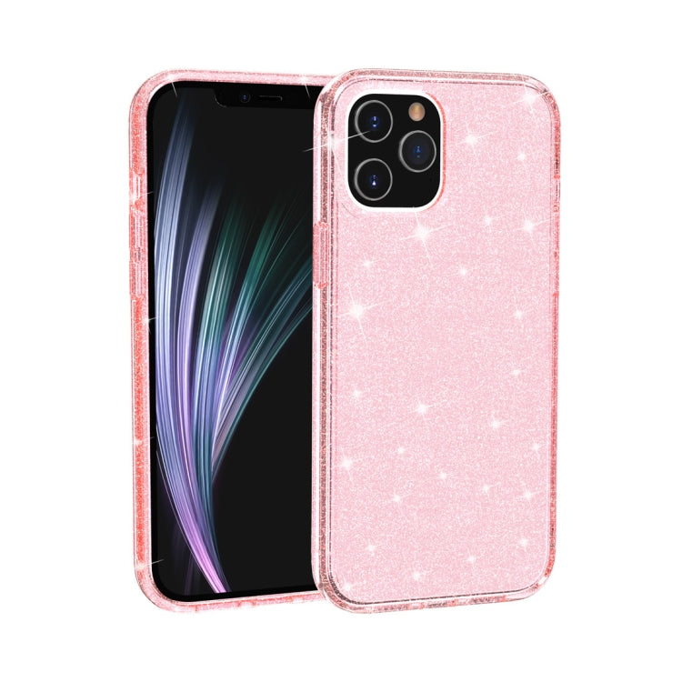 For iPhone 12 Pro Max Shockproof Terminator Style Glitter Powder Protective Case