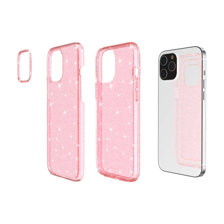 For iPhone 12 Pro Max Shockproof Terminator Style Glitter Powder Protective Case