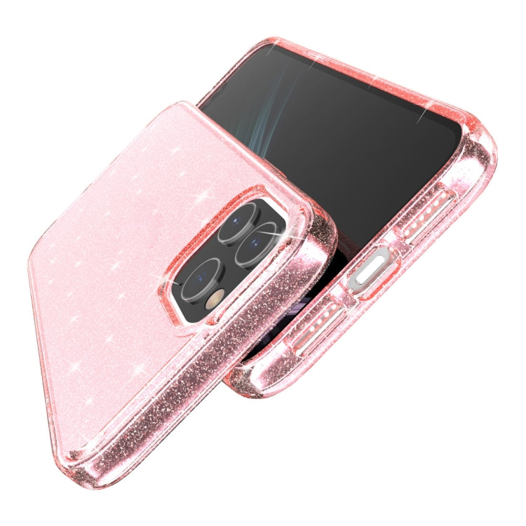 For iPhone 12 Pro Max Shockproof Terminator Style Glitter Powder Protective Case