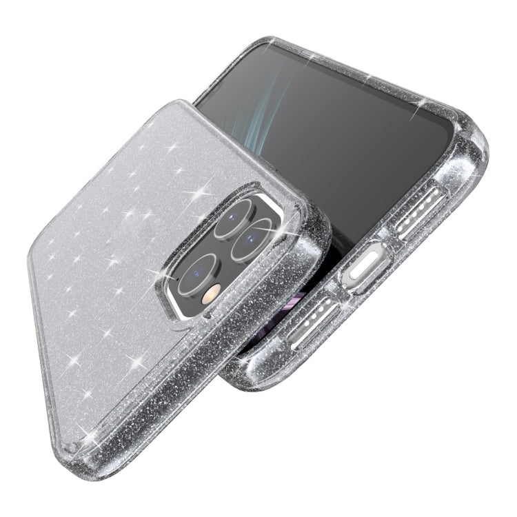 For iPhone 12 Pro Max Shockproof Terminator Style Glitter Powder Protective Case
