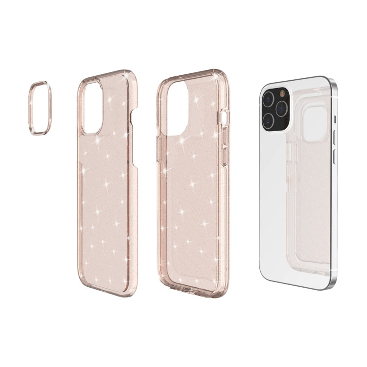 For iPhone 12 Pro Max Shockproof Terminator Style Glitter Powder Protective Case
