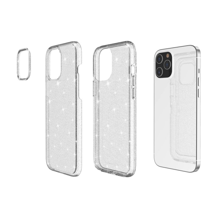 For iPhone 12 Pro Max Shockproof Terminator Style Glitter Powder Protective Case