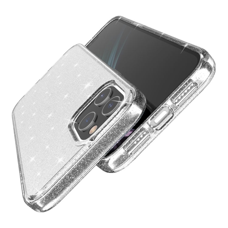 For iPhone 12 Pro Max Shockproof Terminator Style Glitter Powder Protective Case