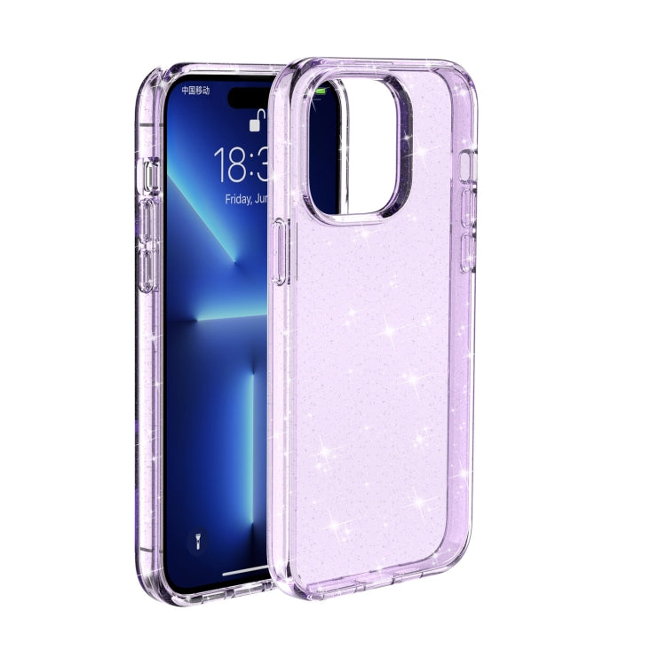 For iPhone 12 Pro Max Shockproof Terminator Style Glitter Powder Protective Case