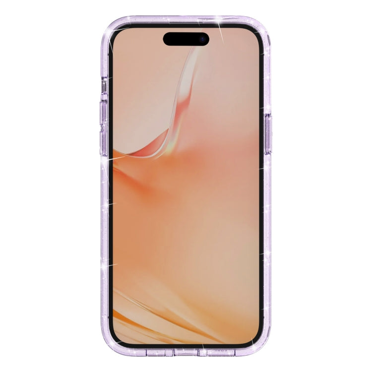 For iPhone 12 Pro Max Shockproof Terminator Style Glitter Powder Protective Case