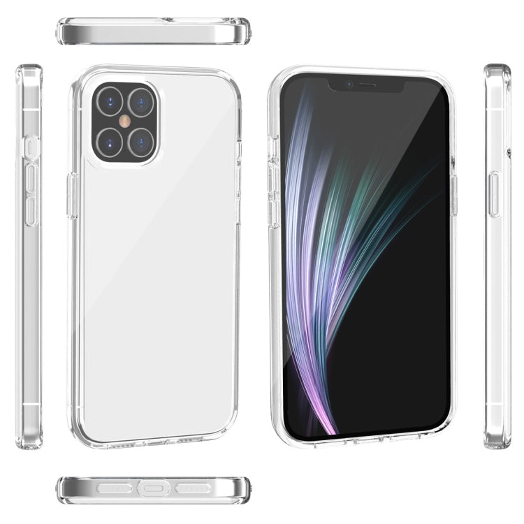 For iPhone 12 / 12 Pro Shockproof Terminator Style Transparent Protective Case
