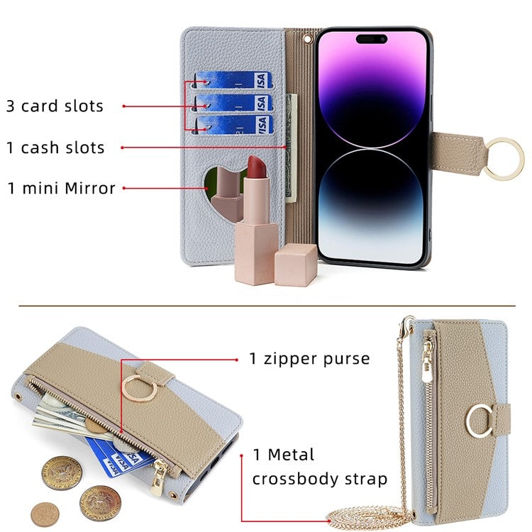 For Realme 12 Pro 5G Crossbody Litchi Texture Leather Phone Case