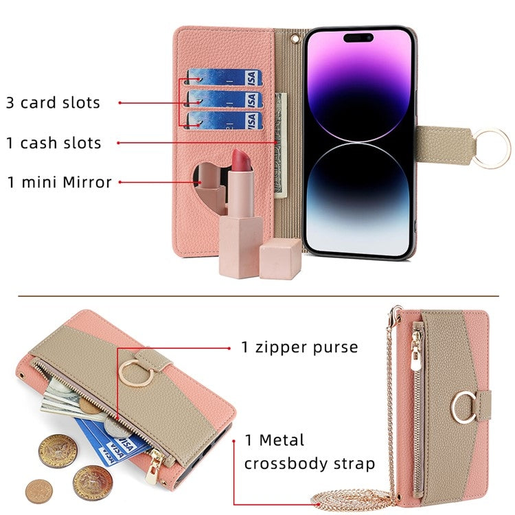 For Realme C65 4G Crossbody Litchi Texture Leather Phone Case
