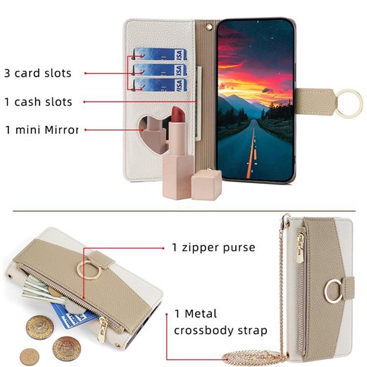 For Tecno Spark 30 4G Crossbody Litchi Texture Leather Phone Case