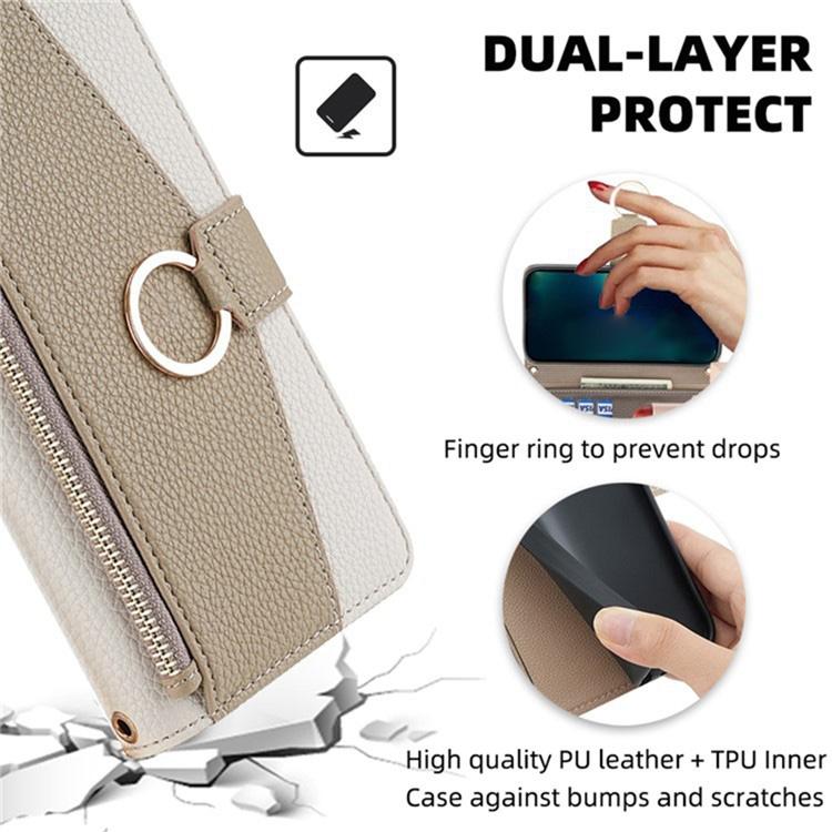 For vivo X300 Pro Crossbody Litchi Texture Leather Phone Case