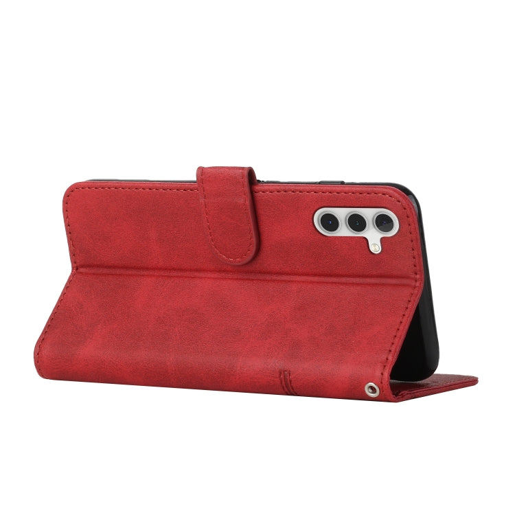 For Samsung Galaxy M55 / C55 Stitching Calf Texture Buckle Leather Phone Case