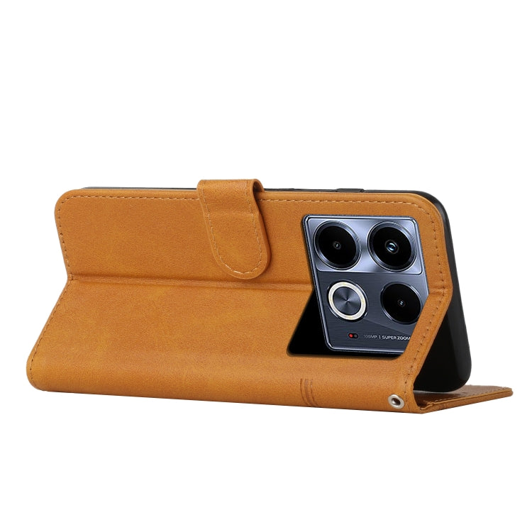 For Infinix Note 40 5G Stitching Calf Texture Buckle Leather Phone Case