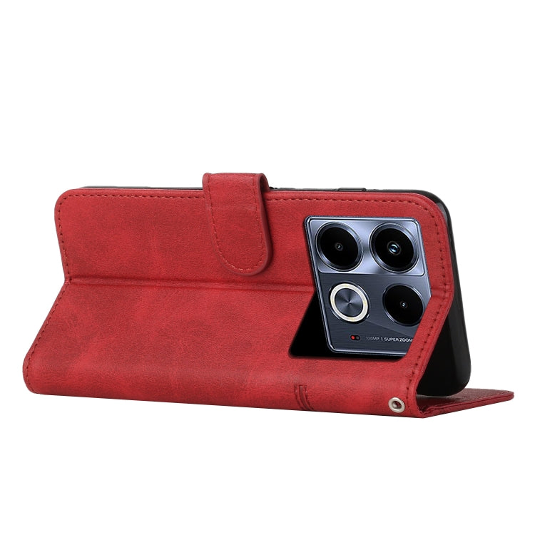 For Infinix Note 40 5G Stitching Calf Texture Buckle Leather Phone Case