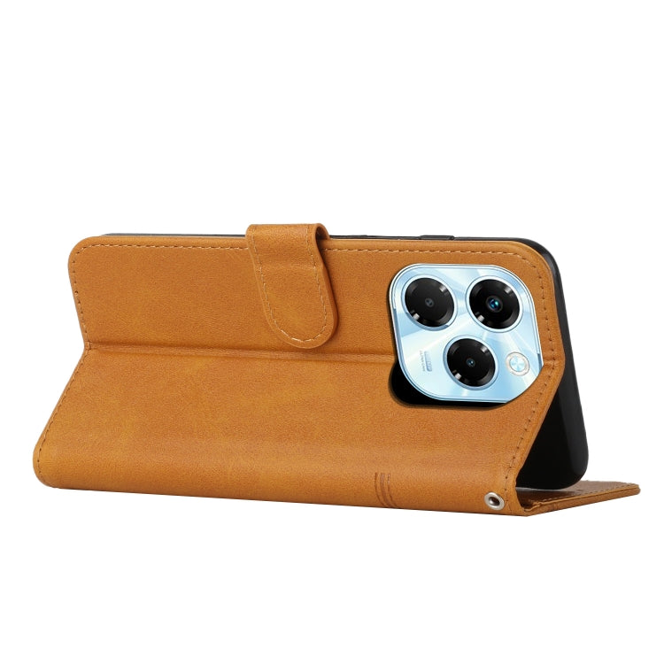 For Infinix Note 40X 5G Stitching Calf Texture Buckle Leather Phone Case