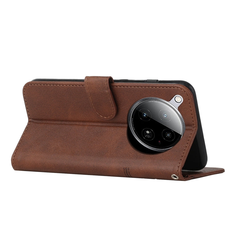 For Infinix Zero 40 4G Stitching Calf Texture Buckle Leather Phone Case
