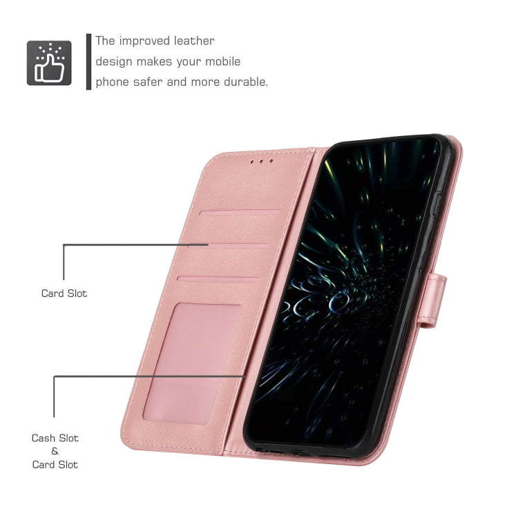 For itel P55+ Stitching Calf Texture Buckle Leather Phone Case