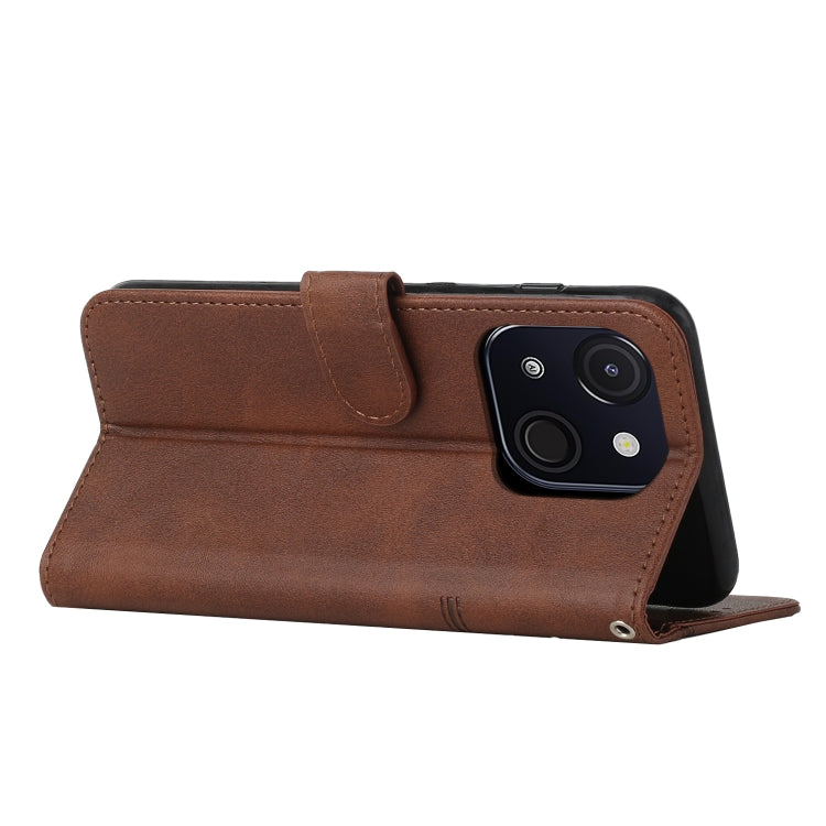 For itel A50C Stitching Calf Texture Buckle Leather Phone Case